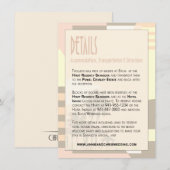 Informatie over  winkelgegevens art Deco | blozen Informatiekaartje (Voorkant / Achterkant)