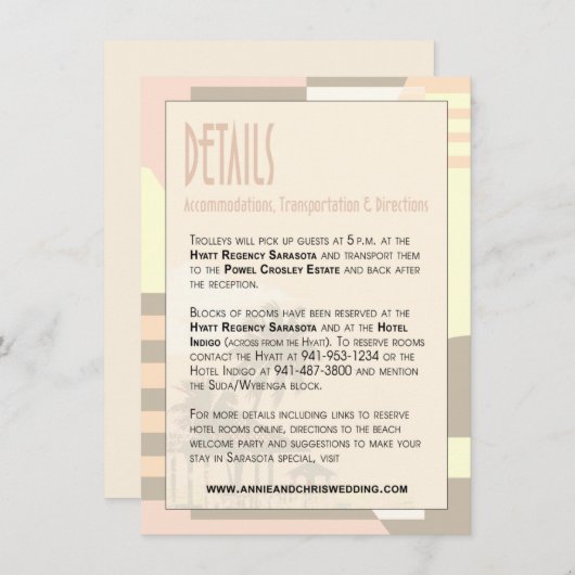 Informatie over  winkelgegevens art Deco | blozen Informatiekaartje (Voorkant / Achterkant)