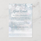 Informatie over wintersneeuwvlokken informatiekaartje (Voorkant)