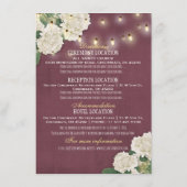 Informatie over withydrangea Floral Wedding Informatiekaartje (Achterkant)