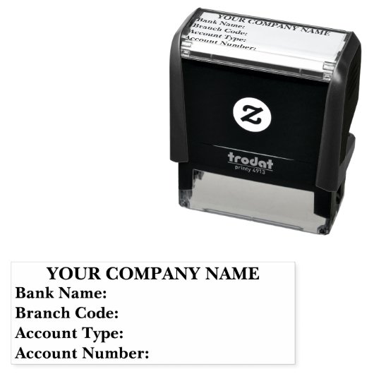 informatie over zakelijk bankieren zelfinktende stempel (In situ)