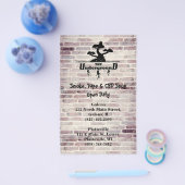 Informatie over zakelijke Logo en adres Flyer (Enkel)