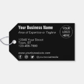 Informatie over zwart-wit en Abstract ventilator Cadeaulabel (Achterkant Horizontaal)