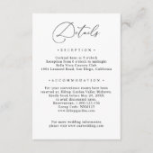 Informatie over zwarte en witte bruine bruine brui informatiekaartje (Voorkant)