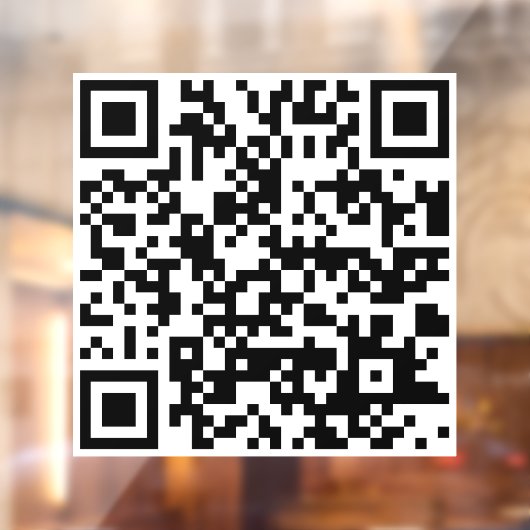 Informatie QR Code Window Cling Raamsticker (Vel 2)