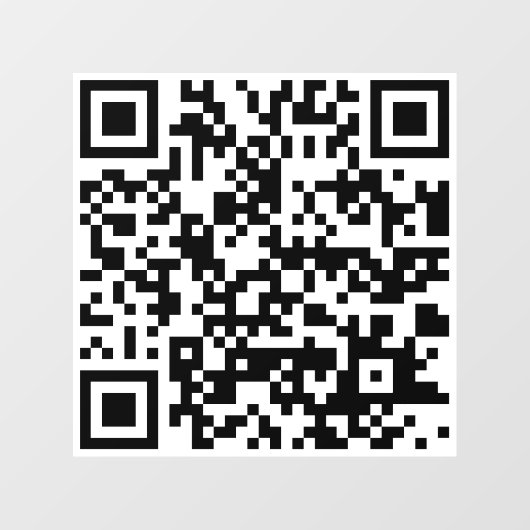 Informatie QR Code Window Cling Raamsticker (Vel)