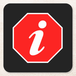 Informatie Stop Kartonnen Onderzetters