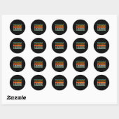 Informatie Technologie Tech _ Grappige Technische Ronde Sticker (Vel)