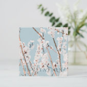 INFORMATIE VAN DE BETROKKENEN : PLUIMBLOSSING BEDANKKAART (Staand voorkant)