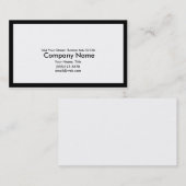 Informatie van het centrum met grens visitekaartje (Voorkant / Achterkant)