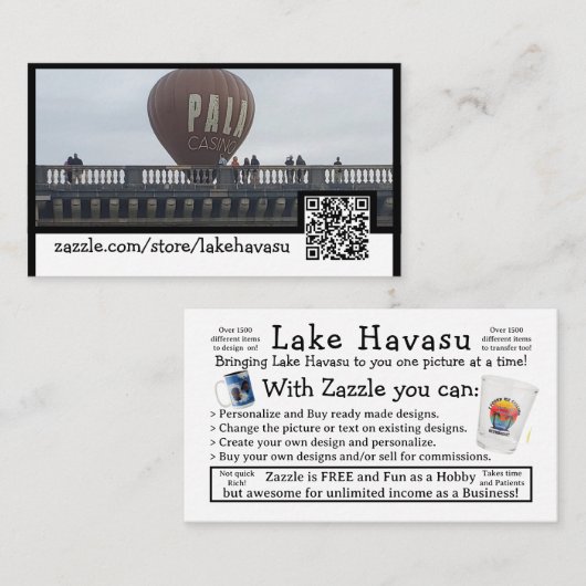 Informatie Visitekaartje (Voorkant / Achterkant)