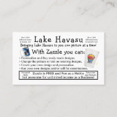 Informatie Visitekaartje (Achterkant)