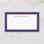 informatie voor retro  Santa add Visitekaartje (Achterkant)