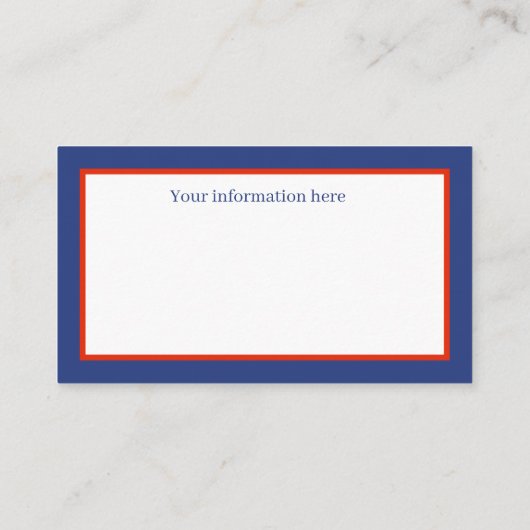 informatie voor retro  Santa add Visitekaartje (Achterkant)