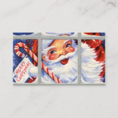 informatie voor retro  Santa add Visitekaartje (Voorkant)