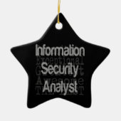 Informatiebeveiligingsanalist Extraordinaire Keramisch Ornament (Voorkant)