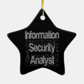 Informatiebeveiligingsanalist Extraordinaire Keramisch Ornament (Achterkant)