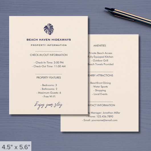 Informatieblad over vakantieverhuur en onroerend g