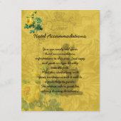 Informatieblad voor gele rozen informatiekaartje (Achterkant)