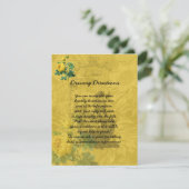 Informatieblad voor gele rozen informatiekaartje (Staand voorkant)