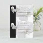 Informatieblad Witte Orchideeën 3 Kaart (Staand voorkant)