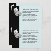 Informatieblad Witte Orchideeën Kaart (Voorkant / Achterkant)