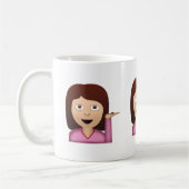 Informatiebureau Person Emoji Koffiemok (Links)