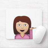 Informatiebureau Person Emoji Muismat (Met muis)