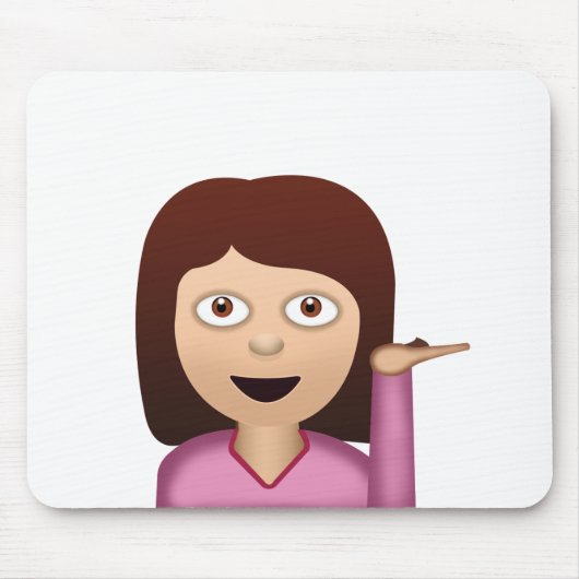 Informatiebureau Person Emoji Muismat (Voorkant)
