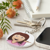 Informatiebureau Person Emoji Sleutelhanger (Voorkant Rechts)
