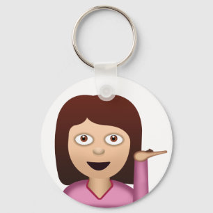 Informatiebureau Person Emoji Sleutelhanger