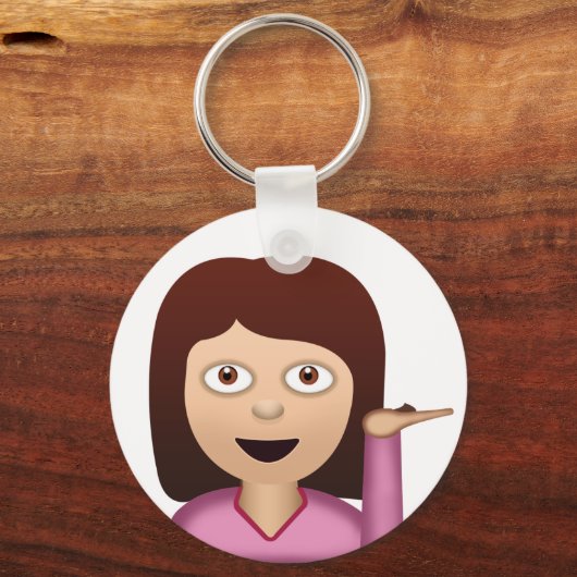 Informatiebureau Person Emoji Sleutelhanger (Voorkant)
