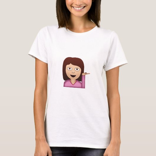 Informatiebureau Person Emoji T-shirt (Voorkant)