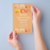 Informatiecentrum voor vroege opvoeding, regenboog flyer (Hand)