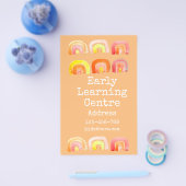 Informatiecentrum voor vroege opvoeding, regenboog flyer (Enkel)