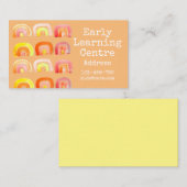Informatiecentrum voor vroege opvoeding, regenboog visitekaartje (Voorkant / Achterkant)
