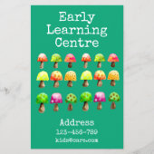 Informatiecentrum voor vroege schooltijd flyer (Voorkant)