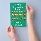 Informatiecentrum voor vroege schooltijd flyer (Hand)