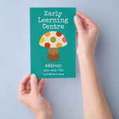 Informatiecentrum voor vroege schooltijd flyer (Hand)