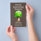 Informatiecentrum voor vroege schooltijd flyer (Hand)