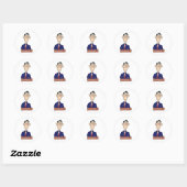 Informatiefunctionaris Beroepsklerk Ronde Sticker (Vel)