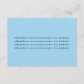 Informatiekaart - instapkaart informatiekaartje (Achterkant)