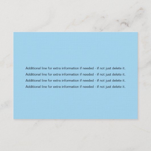 Informatiekaart - instapkaart informatiekaartje (Achterkant)