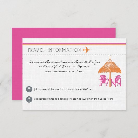 Informatiekaart - instapkaart informatiekaartje (Voorkant / Achterkant)