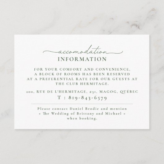 Informatiekaart | Nederlands Bedankkaart (Voorkant)