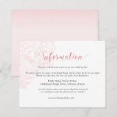 Informatiekaart  Roos Pastels: Roos Kwartz Informatiekaartje (Voorkant / Achterkant)