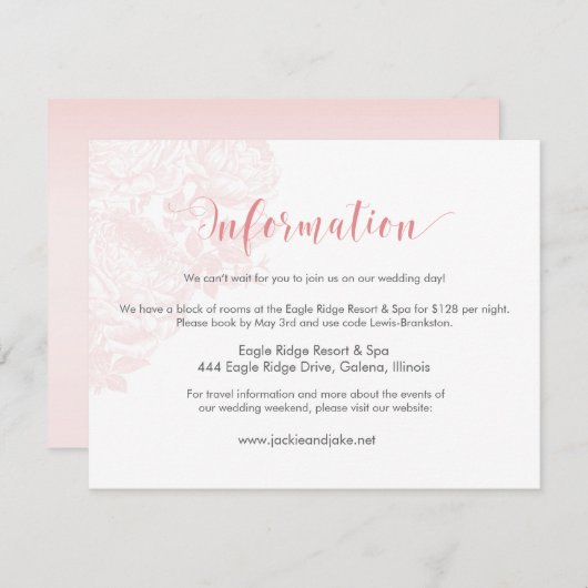 Informatiekaart  Roos Pastels: Roos Kwartz Informatiekaartje (Voorkant / Achterkant)