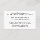 Informatiekaart voor zwarte, witte, rode sneeuwvlo informatiekaartje (Achterkant)