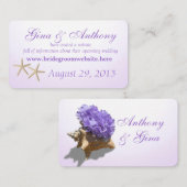 Informatiekaarten Hydrangea Paars voor aan zee Informatiekaartje (Voorkant / Achterkant)