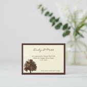 Informatiekaarten voor bruineiken bomen informatiekaartje (Staand voorkant)